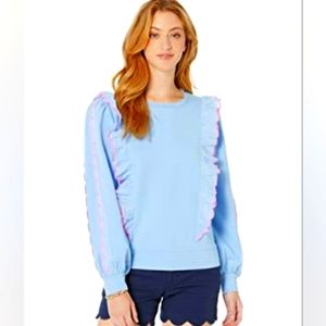 Lilly Pulitzer Suzy Sweatshirt Blue Peri M